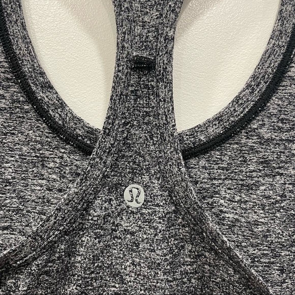 Lululemon Cool Racerback Tank Top Heather Gray Seamed Atheisure - Picture 5 of 7
